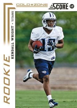 2012 Score - Gold Zone #342 Kendall Wright Front