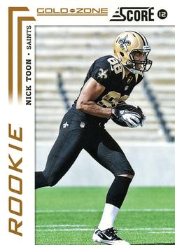 2012 Score - Gold Zone #362 Nick Toon Front