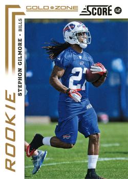 2012 Score - Gold Zone #398 Stephon Gilmore Front