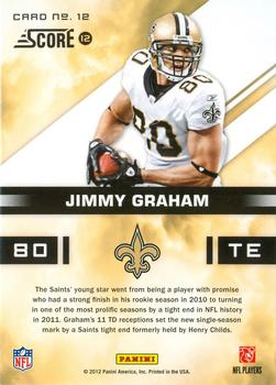 2012 Score - In the Zone #12 Jimmy Graham Back