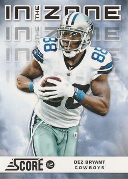 2012 Score - In the Zone Glossy #19 Dez Bryant Front