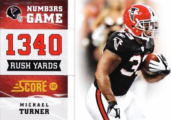 2012 Score - Numbers Game #6 Michael Turner Front
