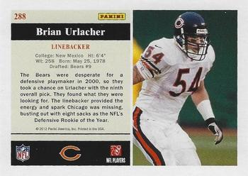2012 Score - RC Flashbacks #288 Brian Urlacher Back
