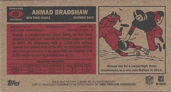2012 Topps - 1965 Mini #106 Ahmad Bradshaw Back