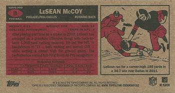 2012 Topps - 1965 Mini #10 LeSean McCoy Back