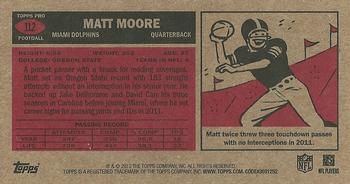 2012 Topps - 1965 Mini #112 Matt Moore Back