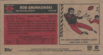 2012 Topps - 1965 Mini #30 Rob Gronkowski Back