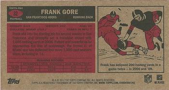 2012 Topps - 1965 Mini #32 Frank Gore Back