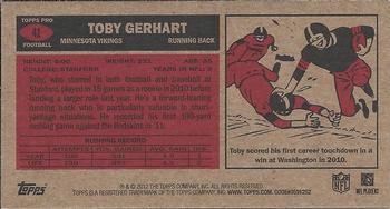 2012 Topps - 1965 Mini #41 Toby Gerhart Back