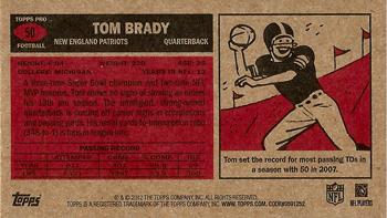 2012 Topps - 1965 Mini #50 Tom Brady Back