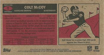 2012 Topps - 1965 Mini #72 Colt McCoy Back