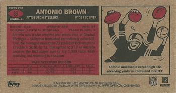 2012 Topps - 1965 Mini #83 Antonio Brown Back