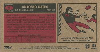 2012 Topps - 1965 Mini #84 Antonio Gates Back
