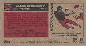 2012 Topps - 1965 Mini #97 Aaron Hernandez Back