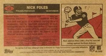 2012 Topps - 1965 Mini Autographs #143 Nick Foles Back