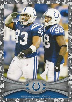 2012 Topps - Camo #328 Indianapolis Colts: Dwight Freeney/Robert Mathis Front