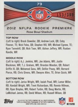 2012 Topps - Camo #73 2012 NFLPA Rookie Premiere Back