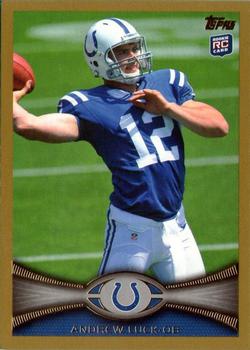 2012 Topps - Gold #140 Andrew Luck Front