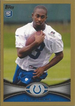 2012 Topps - Gold #14 T.Y. Hilton Front
