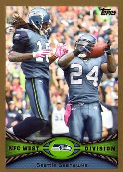 2012 Topps - Gold #161 Seahawks Team Leaders Front