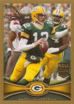 2012 Topps - Gold #1 Aaron Rodgers Front