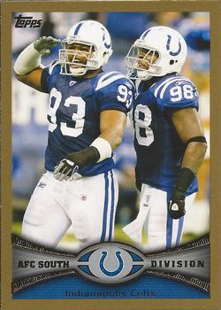 2012 Topps - Gold #328 Colts Team Leaders Front