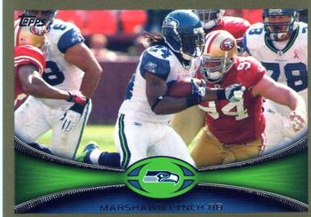 2012 Topps - Gold #372 Marshawn Lynch Front