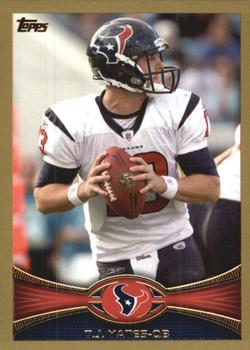2012 Topps - Gold #19 T.J. Yates Front