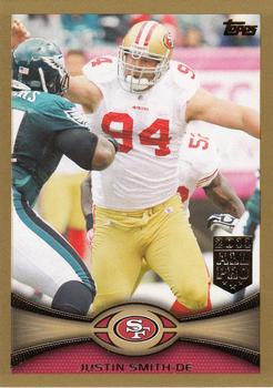 2012 Topps - Gold #35 Justin Smith Front