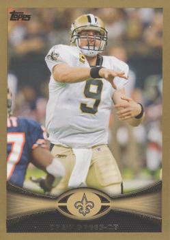2012 Topps - Gold #100 Drew Brees Front