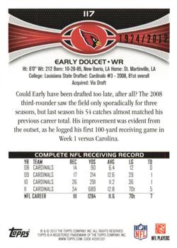 2012 Topps - Gold #117 Early Doucet Back