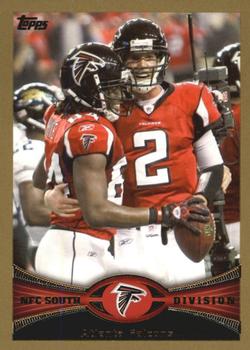 2012 Topps - Gold #166 Falcons Team Leaders Front
