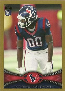 2012 Topps - Gold #195 Keshawn Martin Front