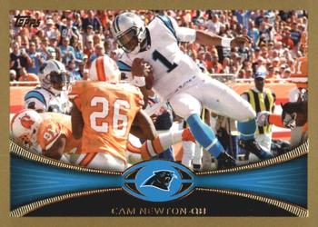 2012 Topps - Gold #250 Cam Newton Front