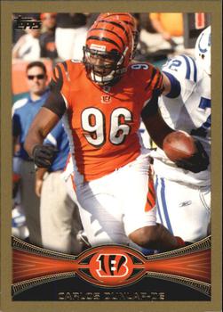 2012 Topps - Gold #383 Carlos Dunlap Front