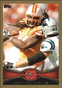 2012 Topps - Gold #396 Adrian Clayborn Front
