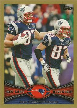 2012 Topps - Gold #409 Patriots Team Leaders Front