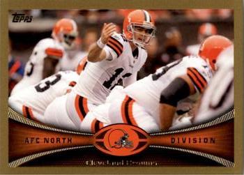 2012 Topps - Gold #418 Browns Team Leaders Front