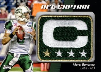 2012 Topps - NFL Captains Patches #NCP-MS Mark Sanchez Front
