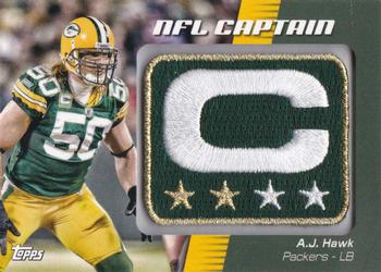 2012 Topps - NFL Captains Patches #NCP-AJH A.J. Hawk Front