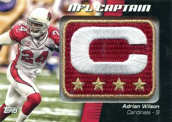 2012 Topps - NFL Captains Patches #NCP-AW Adrian Wilson Front