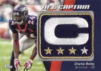 2012 Topps - NFL Captains Patches #NCP-CB Champ Bailey Front