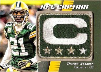2012 Topps - NFL Captains Patches #NCP-CW Charles Woodson Front