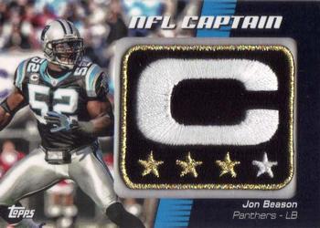 2012 Topps - NFL Captains Patches #NCP-JB Jon Beason Front