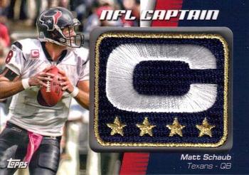 2012 Topps - NFL Captains Patches #NCP-MSC Matt Schaub Front