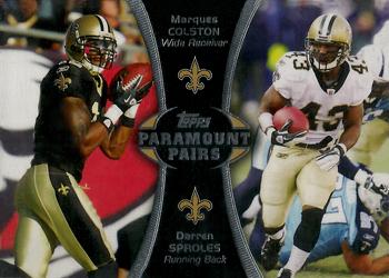2012 Topps - Paramount Pairs #PA-CS Marques Colston / Darren Sproles Front