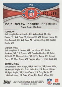 2012 Topps - Pink #73 2012 NFLPA Rookie Premiere Back