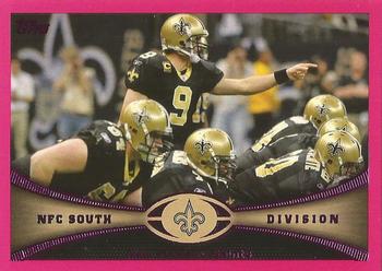 2012 Topps - Pink #145 New Orleans Saints: Drew Brees Front