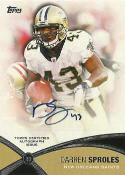 2012 Topps - Prolific Playmakers Autographs #PPA-DS Darren Sproles Front