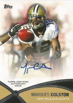 2012 Topps - Prolific Playmakers Autographs #PPA-MC Marques Colston Front